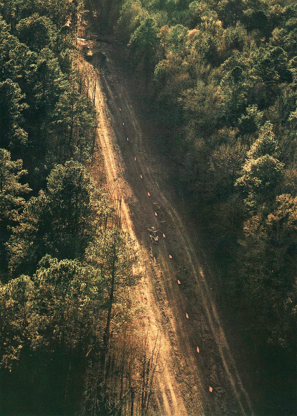 Aerial view of a segment of the Northern Border Pipeline for which Gulf Interstate Engineering provided field inspection services.