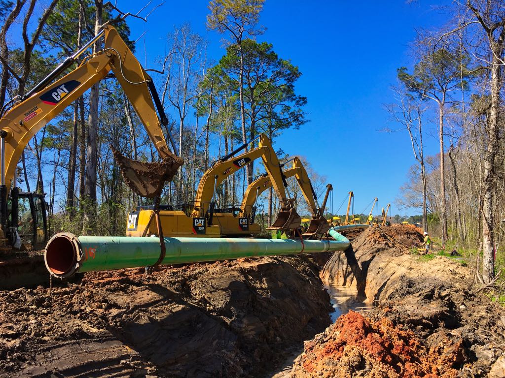 Sabal Trail Pipeline under construction.