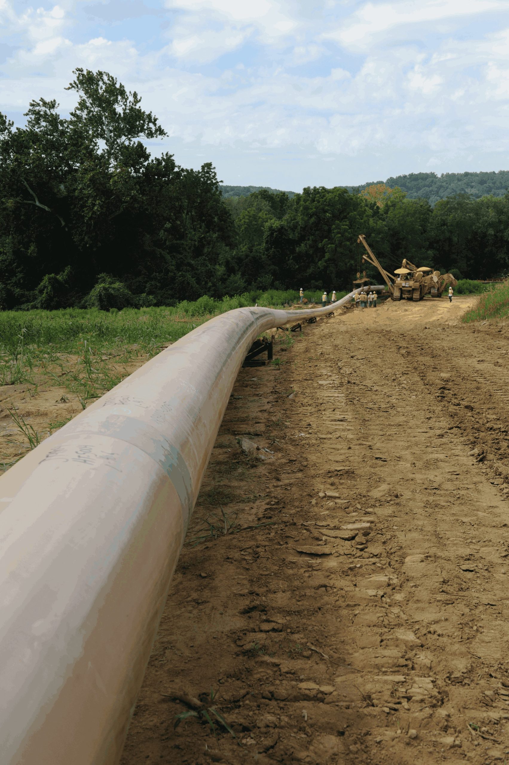 Marsh Push Site on 24” pipeline near Beaumont, Texas.